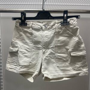 Art Class Cream Cargo Shorts for Kids